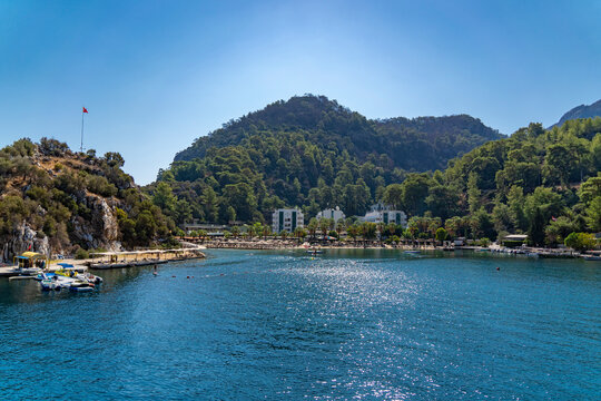 Coastal view of Turunc Region in Marmaris