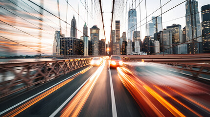 Fototapeta premium Beautiful Brooklyn Bridge illustration