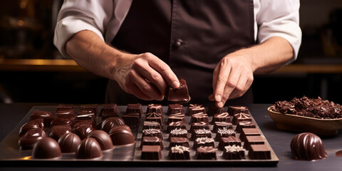 The Art of Chocolate Delights: Crafting Delicious Desserts and Confections with Skilled Hands and Gourmet Expertise,banner