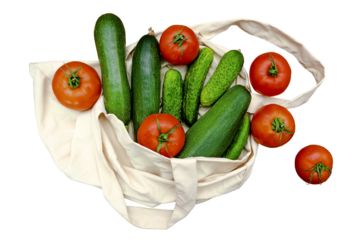 Detox diet vegetarian vegan healthy food for dinner,proper nutrition with fresh fruits and vegetables in eco bag top view flat lay.autumn harvest.