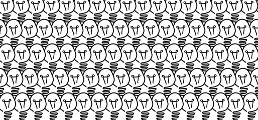 Newton's cradle, pendulum with swinging lamp, light bulb ideas. Business, leadership, teamwork or communication concept. Hanging balancing balls of newtons cradle science. Bright idea