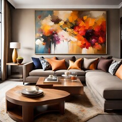 living room interior where elegance meets comfort.