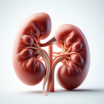 kidneys isolated on a white