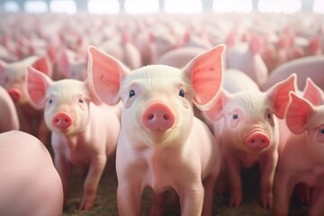 Pigs and Piglets in Domestic Farm