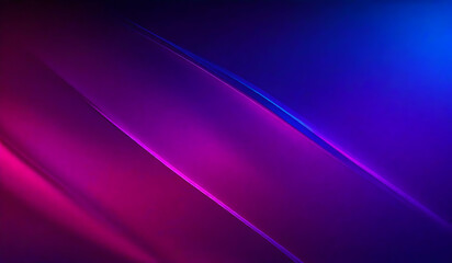 Abstract background with glowing lines in blue and purple colors, space for text - obrazy, fototapety, plakaty