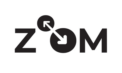 Obraz premium zoom logo concept