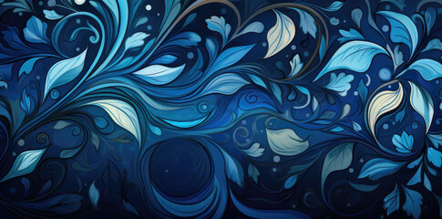 Abstract background image of blue pattern designs