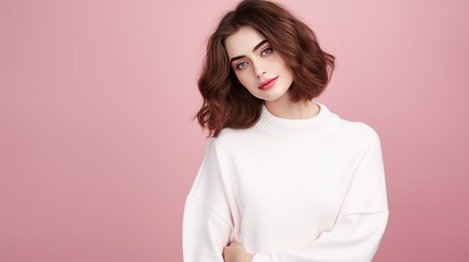 Fototapeta premium Studio portrait of a young woman 