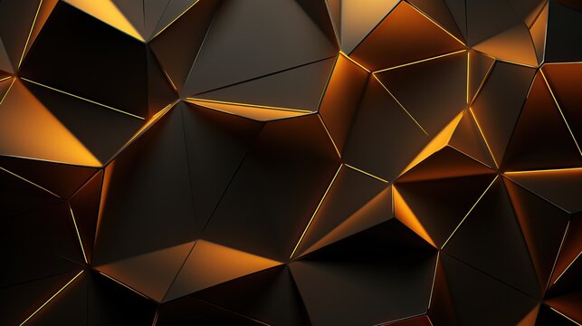 Abstract background with shining golden light