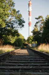 Fototapeta premium Stillgelegte Bahnschiene