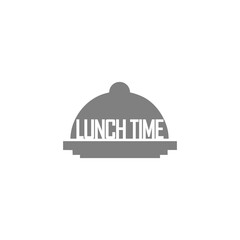 Lunch time icon isolated on transparent background