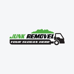 junk removal logo design vector format - obrazy, fototapety, plakaty
