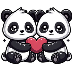 Fototapeta premium Reticent Panda: A Reserved Animal Charm, Generative AI