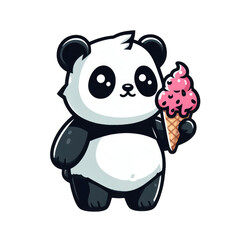 Eerie Panda: A Haunting Animal Presence, Generative AI