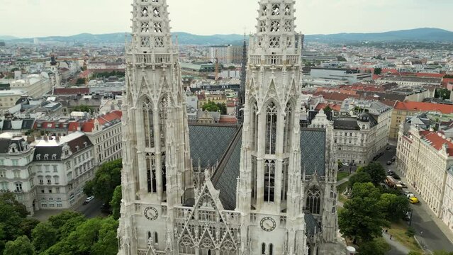 Stephen's Cathedral, history and its significance Vienna the Capital city of Austria. Vienna skyline and old town with Vienna cathedral. Roman Catholic Archdiocese