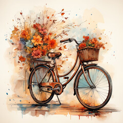 Waterco About Bicycle Quote Sublimation Graphic illustration, Generative Ai