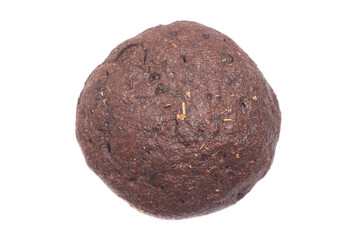 Buckwheat bread isolated on white background