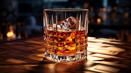 glass of whiskey ai generated