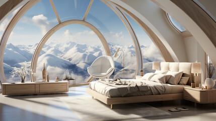 Modern Cloud-Inspired Bedroom Interior Design