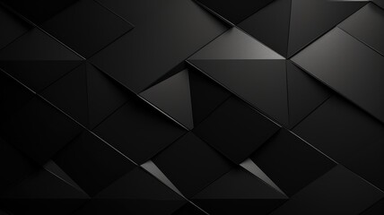 An abstract composition with geometric shapes on a black background