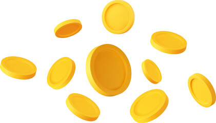 3D money coin saving - obrazy, fototapety, plakaty