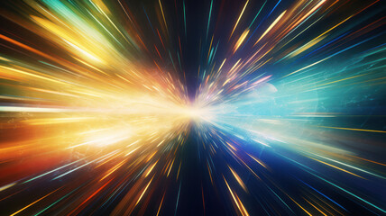 Abstract Light Tunnel Infinity