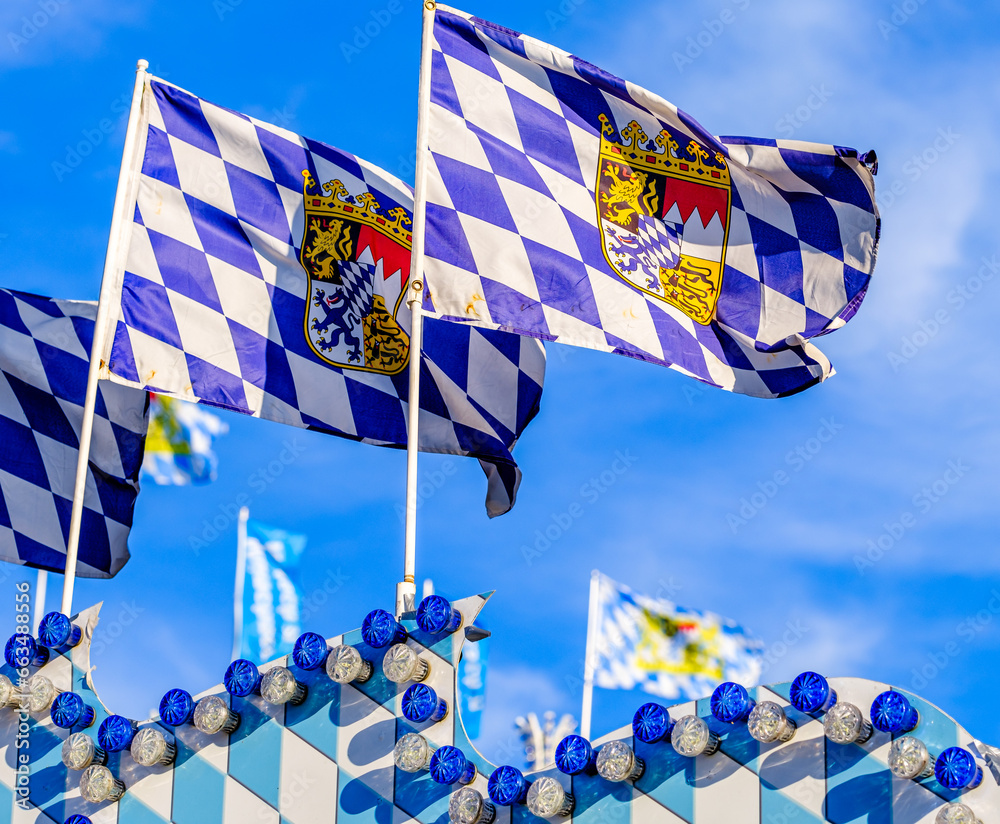 Wall mural typical decoration at the oktoberfest in Munich