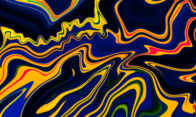 Fototapeta na wymiar abstract artistic colorful liquid psychedelic illustration geometric art backdrop