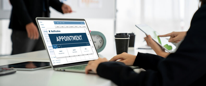 Online applointment booking calendar for modish regristration on the internet website