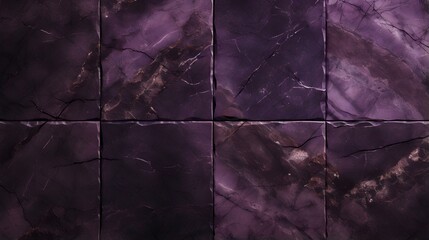 Pattern of Marble Tiles in dark purple Colors. Top View