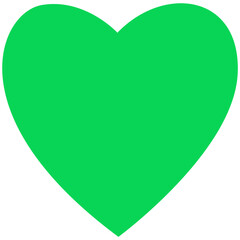 Icono de corazón verde