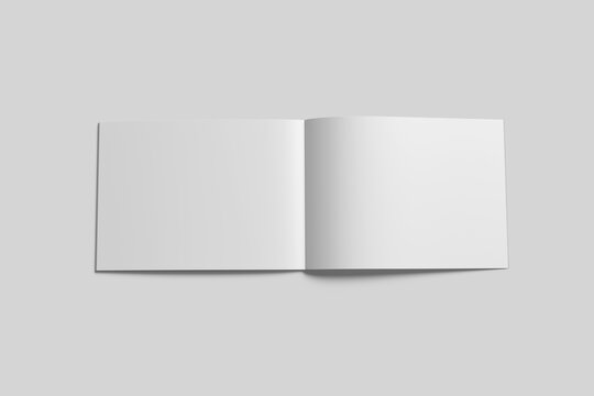 BLANK A4 LANDSCAPE MAGAZINE MOCKUP