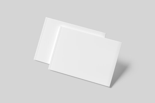 BLANK A4 LANDSCAPE MAGAZINE MOCKUP