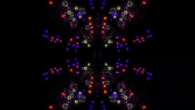Kaleidoscope abstract background burst with visuals energy