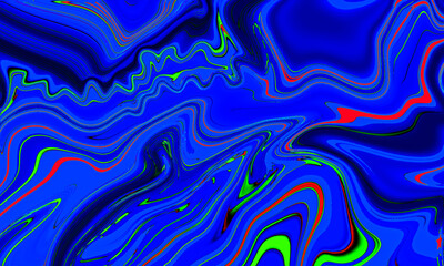 Obraz premium abstract artistic colorful liquid psychedelic illustration geometric art backdrop