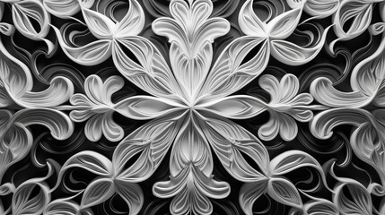 floral symmetrical abstract background