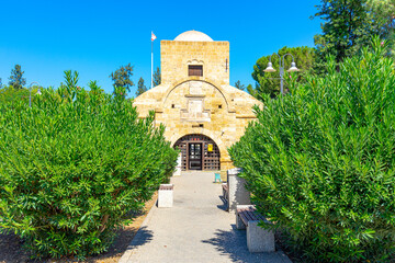Fototapeta na wymiar Girne Kapisi, building in the city center of Lefkosia, Nicosia in Northern Cyprus. September 2023.