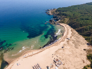 Silistar beach near village of Rezovo, Bulgaria