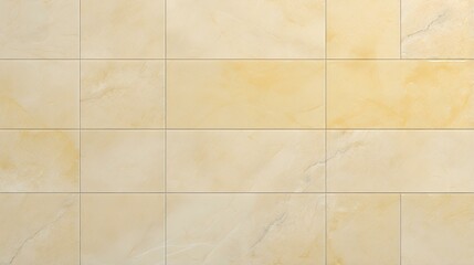 Fototapeta premium Pattern of Marble Tiles in light yellow Colors. Top View