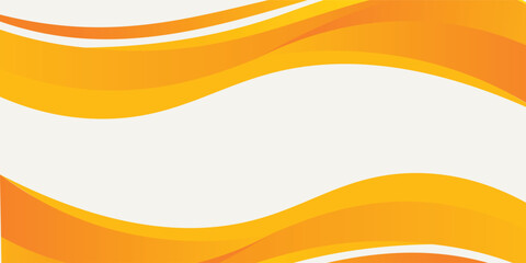 orange background Yellow banner background and orange abstract waves. Vector long banner with circle combination for social media posts, presentations