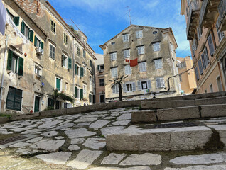Platz in der Altstadt von Korfu Stadt
