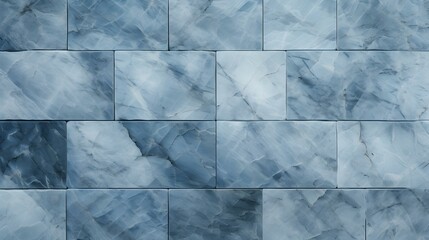 Pattern of Marble Tiles in sky blue Colors. Top View