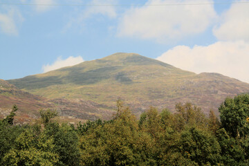 A view of the North Wales Countryside at Llyn Dinas in Snowdoni