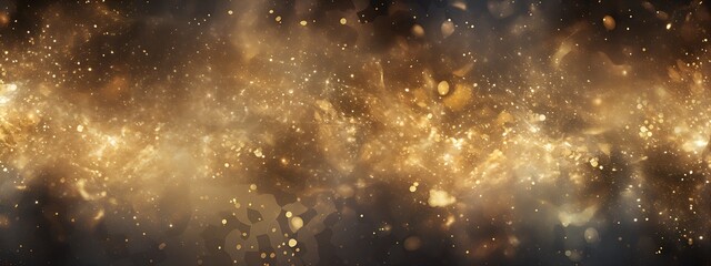 Glittering Texture Background Web Banner, Shimmering Sparkles for Glamorous Design and Festive Digital Projects
