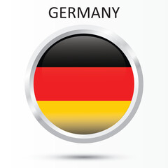german flag button Germany Flag national vector illustration for Germany Unity Day 3rd October