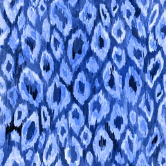Afwasbaar Fotobehang Boho dieren Abstract watercolor animal print imitation background. Leopard`s spotted fur seamless pattern.