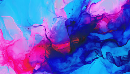 mesmerizing abstract liquid ink flow swirls, background pattern, vibrant neon purple blue pink red color, colorful wallpaper backdrop, intricate fine detail, modern contemporary art texture