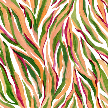 Watercolor abstract background of zebra skin imitation. Wildlife zebra skin print