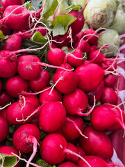 radishes at market