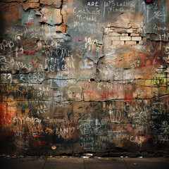Paper, handwriting, graffiti, cracked, distressed paint, grunge texture